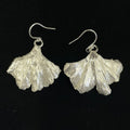 Ginkgo leaf earrings