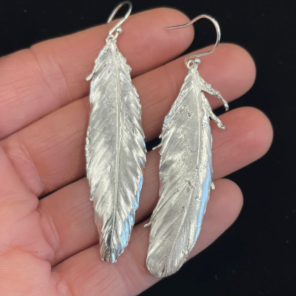 Feather earrings