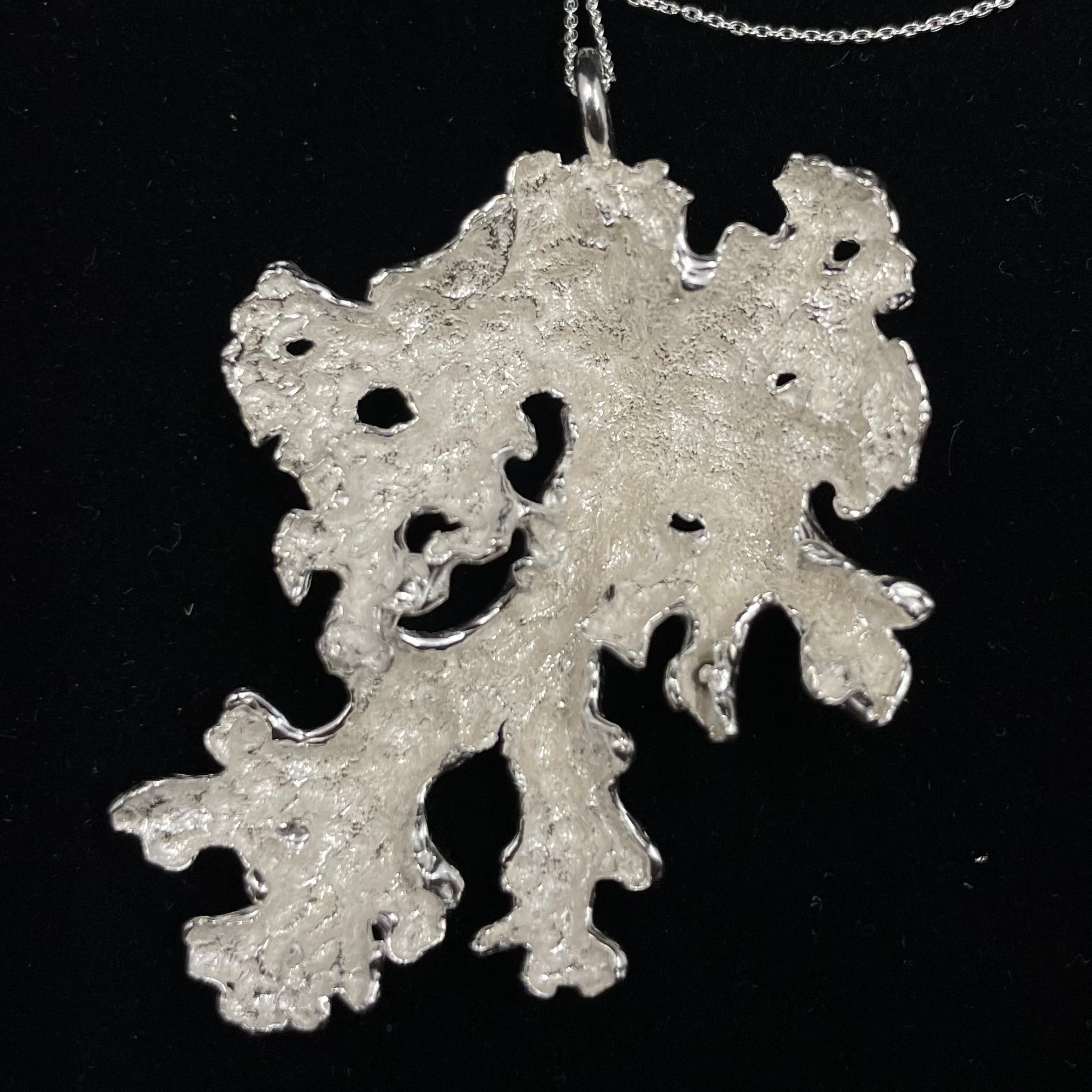 Foliose wind fallen Lichen pendant