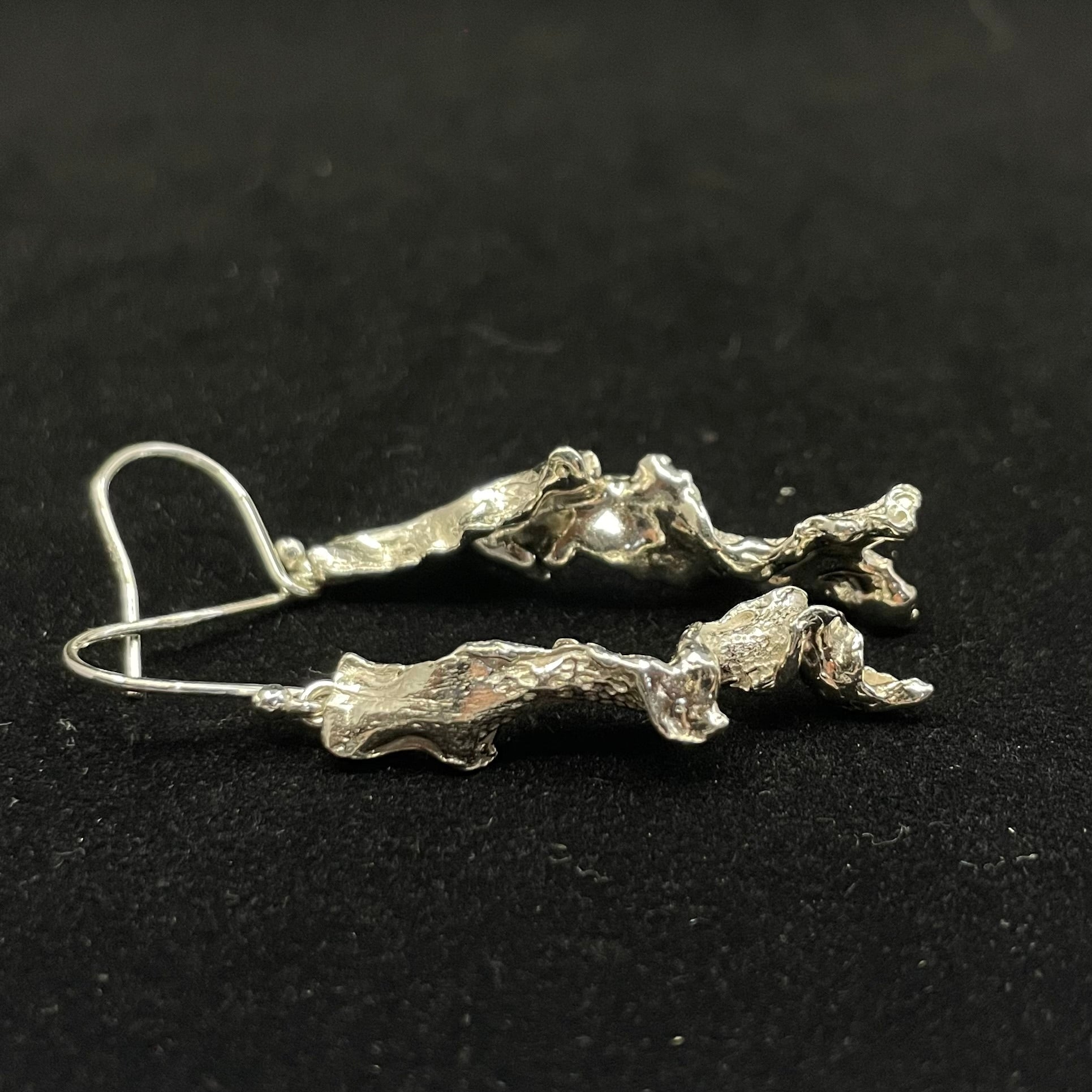 Twisted seaweed earrings