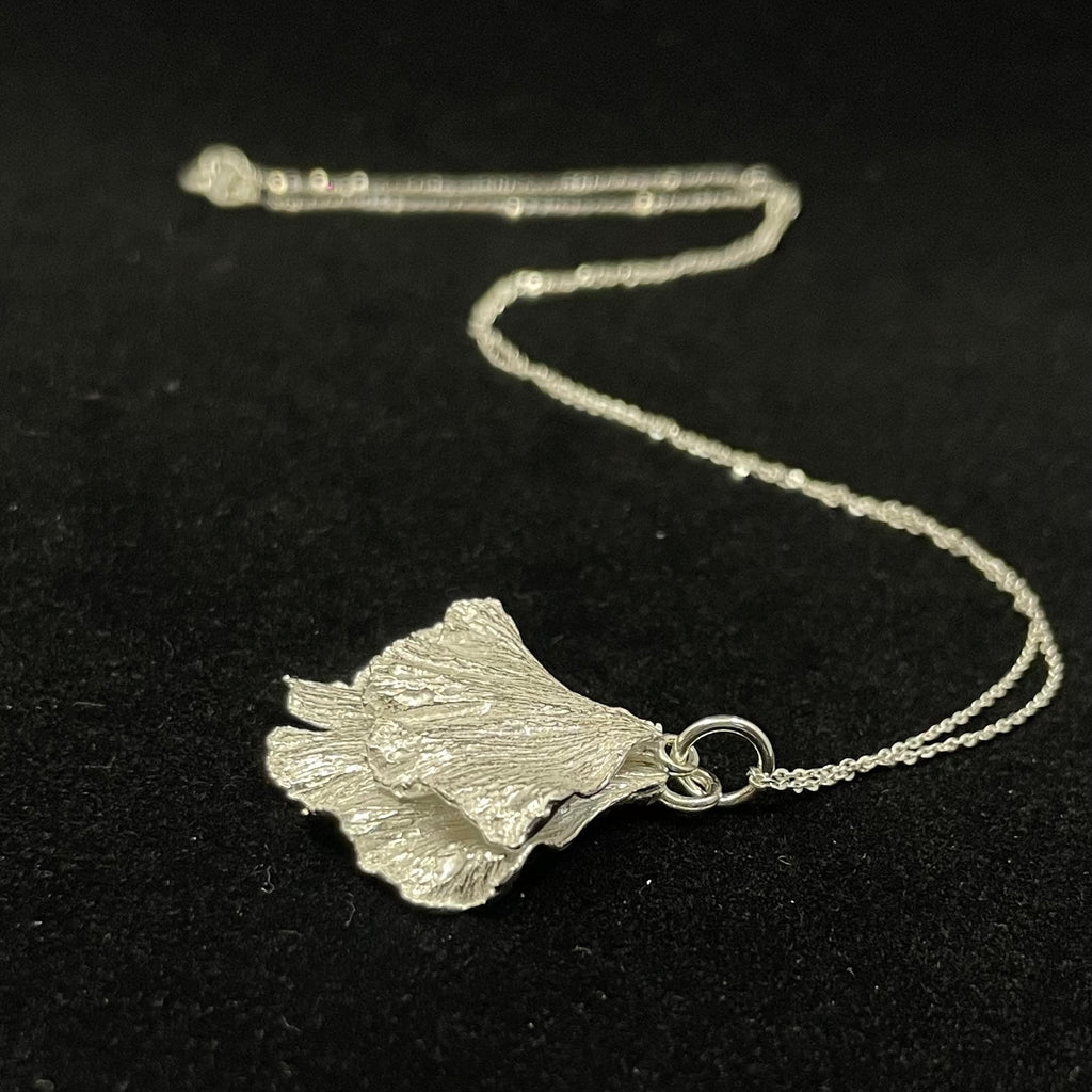 Double Ginkgo leaf necklace