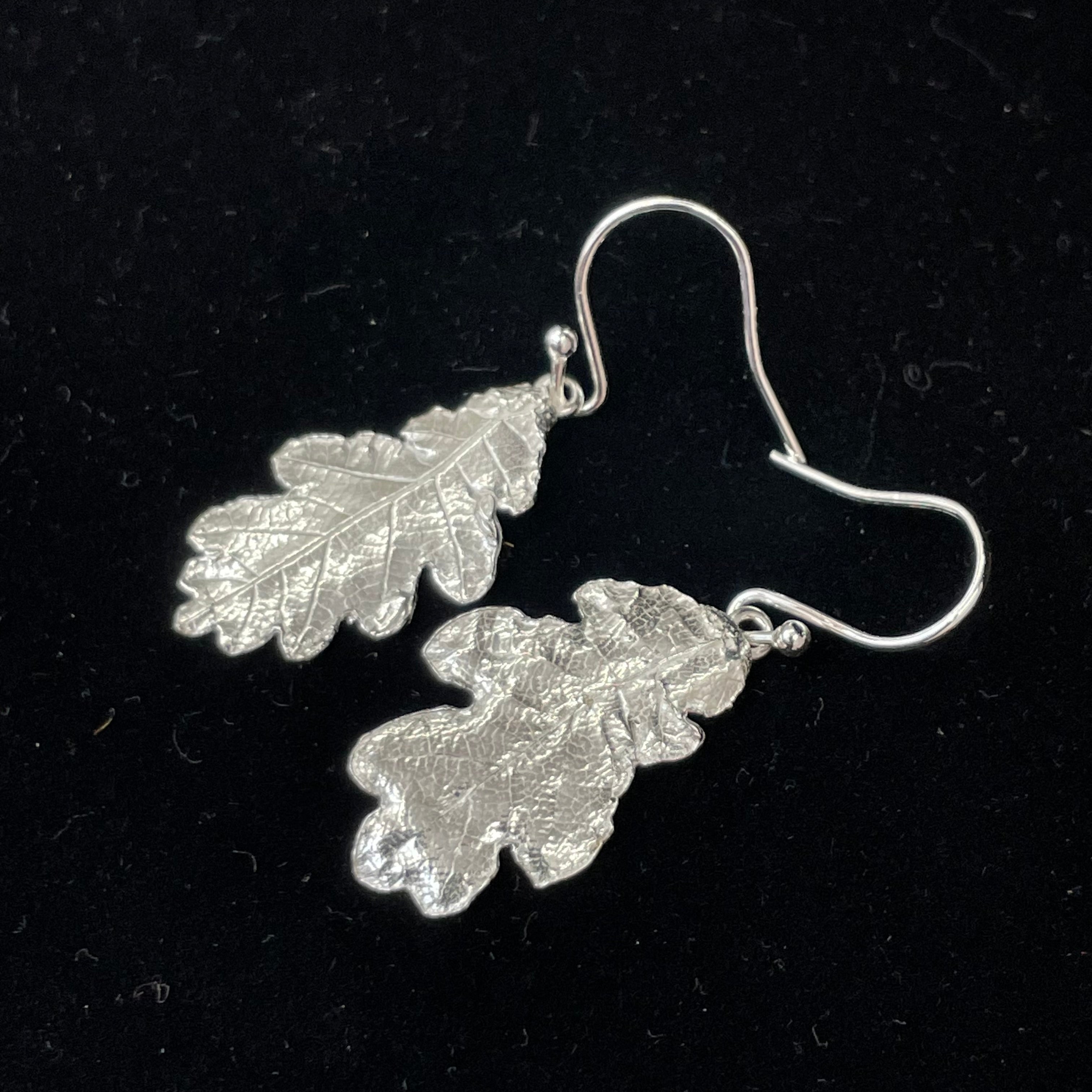 Oak leaf earrings
