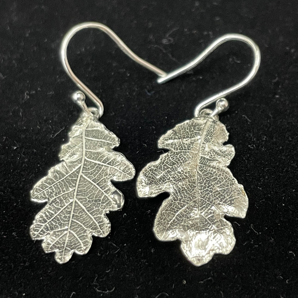 Oak leaf earrings