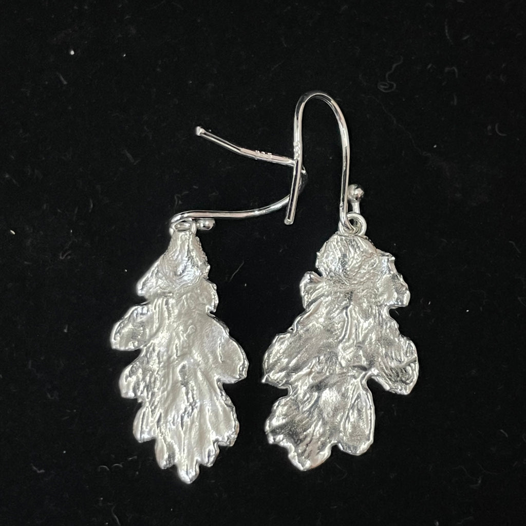 Oak leaf earrings